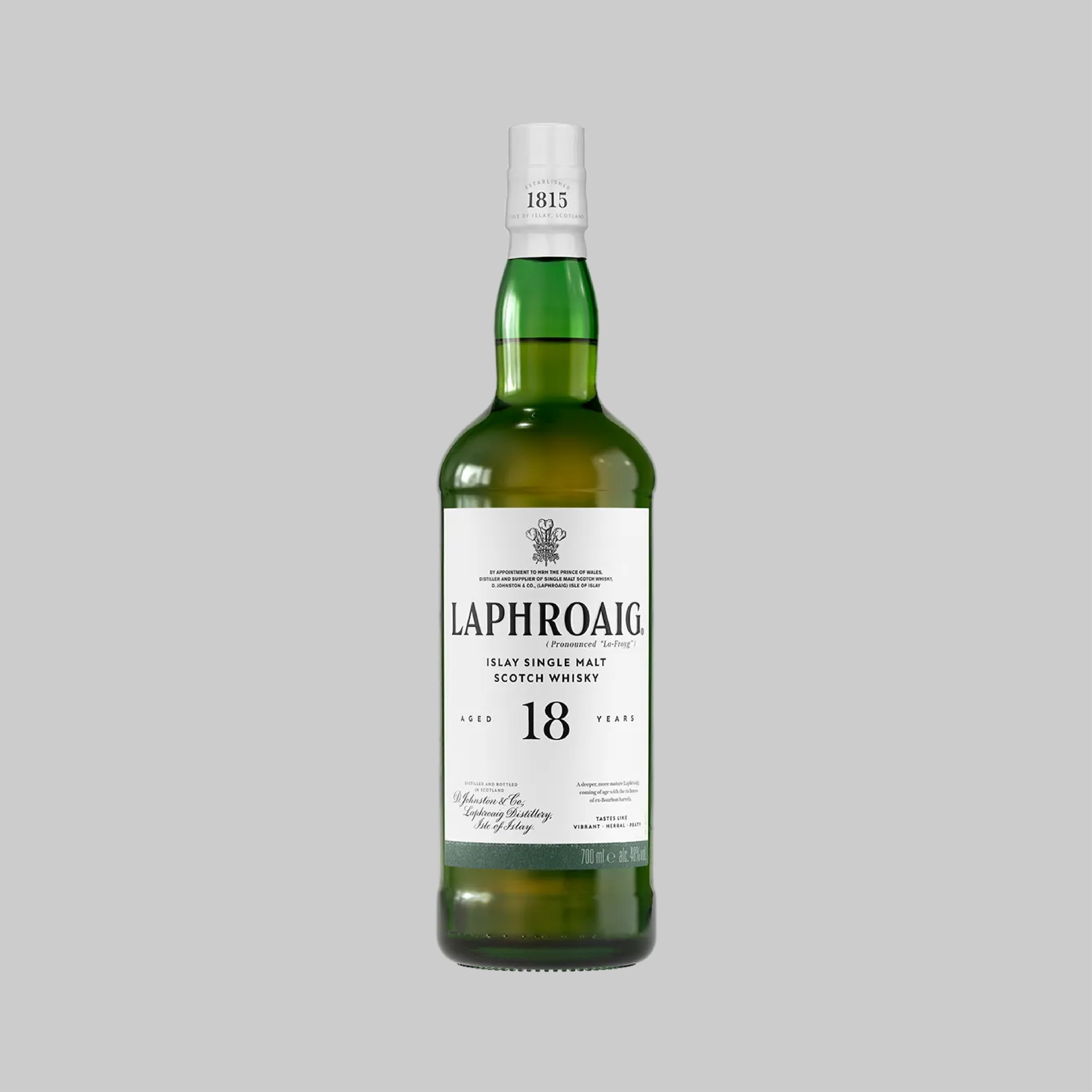 Laphroaig 18 Years Islay Single Malt Scotch Whisky 700ml 48.0% | TIME2DRINK